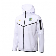 Chaqueta con Capucha del Inter Milan 22-23 Blanco Chaqueta con Capucha del Inter Milan 22-23 Blanco