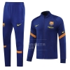 Chandal de Chaqueta del Barcelona Nino 20/21 Azul