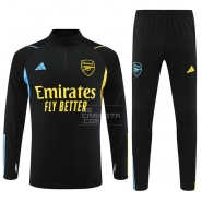 Chandal de Sudadera del Arsenal Nino 23-24 Negro Chandal de Sudadera del Arsenal Nino 23-24 Negro