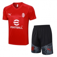 Chandal del AC Milan Manga Corta 2023-24 Rojo - Pantalon Corto