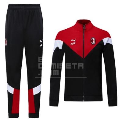 Chandal del AC Milan 20/21 Negro y Rojo