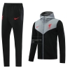 Chandal con Capucha del Liverpool 20-21 Negro y Gris