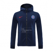 Chaqueta con Capucha del Paris Saint-Germain 2020-21 Azul Chaqueta con Capucha del Paris Saint-Germain 2020-21 Azul