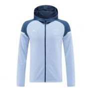 Chaqueta con Capucha del Manchester City 24-25 Azul Chaqueta con Capucha del Manchester City 24-25 Azul