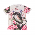 Camiseta Japon Dragon 25-26 Tailandia Blanco Rosa Camiseta Japon Dragon 25-26 Tailandia Blanco Rosa