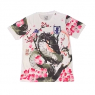 Camiseta Japon Dragon 25-26 Tailandia Blanco Rosa