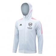 Chaqueta con Capucha del Arsenal 23-24 Gris Chaqueta con Capucha del Arsenal 23-24 Gris