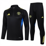 Chandal de Sudadera del Manchester United Nino 25-26 Negro Amarillo Chandal de Sudadera del Manchester United Nino 25-26 Negro Amarillo
