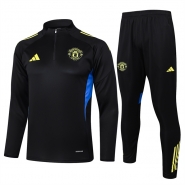 Chandal de Sudadera del Manchester United Nino 25-26 Negro Amarillo Chandal de Sudadera del Manchester United Nino 25-26 Negro Amarillo