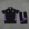 Chandal del Real Madrid Manga Corta 22-23 Negro y Purpura - Pantalon Corto