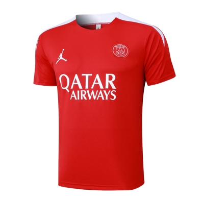 Camiseta de Entrenamiento Paris Saint-Germain Jordan 24-25 Rojo