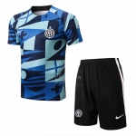 Chandal del Inter Milan Manga Corta 22-23 Azul - Pantalon Corto Chandal del Inter Milan Manga Corta 22-23 Azul - Pantalon Corto
