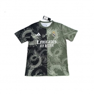 Camiseta Real Madrid Dragon 2025-26 Tailandia Negro Gris
