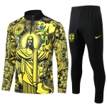 Chandal de Sudadera del Brasil Jesus Nino 24-25 Amarillo Chandal de Sudadera del Brasil Jesus Nino 24-25 Amarillo
