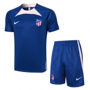 Chandal del Atletico Madrid Manga Corta 23-24 Azul - Pantalon Corto