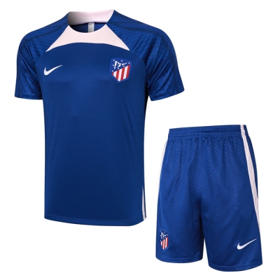 Chandal del Atletico Madrid Manga Corta 23-24 Azul - Pantalon Corto