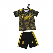 Camiseta Real Madrid Dragon Nino 24-25 Negro Oro Camiseta Real Madrid Dragon Nino 24-25 Negro Oro