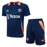 Chandal del Manchester United Manga Corta 24-25 Azul - Pantalon Corto Chandal del Manchester United Manga Corta 24-25 Azul - Pantalon Corto