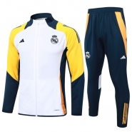 Chandal de Chaqueta del Real Madrid 2024-25 Blanco Chandal de Chaqueta del Real Madrid 2024-25 Blanco