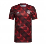 Camiseta Pre Partido del Bayern Munich 2022 Rojo y Negro Camiseta Pre Partido del Bayern Munich 2022 Rojo y Negro