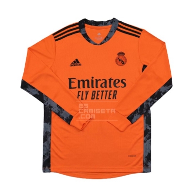 Manga Larga 2ª Equipacion Camiseta Real Madrid Portero 20-21
