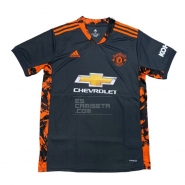 Camiseta Manchester United Portero 20-21 Negro Tailandia Camiseta Manchester United Portero 20-21 Negro Tailandia