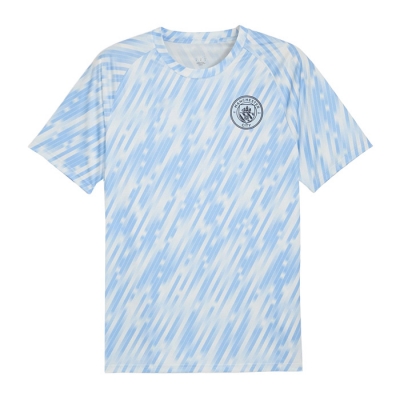 Camiseta Pre Partido del Manchester City 25-26 Azul