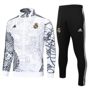 Chandal de Chaqueta del Real Madrid Dragon 24-25 Blanco Chandal de Chaqueta del Real Madrid Dragon 24-25 Blanco