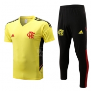 Chandal del Flamengo Manga Corta 22-23 Amarillo