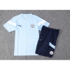 Chandal del Manchester City Manga Corta 22-23 Azul - Pantalon Corto