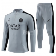 Chandal de Sudadera del Paris Saint-Germain Jordan 23-24 Gris