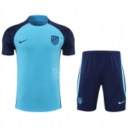 Chandal del Atletico Madrid Manga Corta 2022-23 Azul - Pantalon Corto
