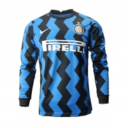Manga Larga 1ª Equipacion Camiseta Inter Milan 20-21 Manga Larga 1ª Equipacion Camiseta Inter Milan 20-21