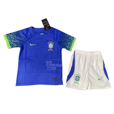 2a Equipacion Camiseta Brasil Nino 2022