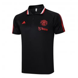 Camiseta Polo del Manchester United 23-24 Negro