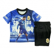 Camiseta Real Madrid Ronaldo Special Nino 25-26 Azul Camiseta Real Madrid Ronaldo Special Nino 25-26 Azul