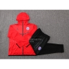 Chandal con Capucha del Paris Saint-Germain Jordan 22-23 Rojo
