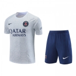Chandal del Paris Saint-Germain Manga Corta 2022-2023 Gris - Pantalon Corto Chandal del Paris Saint-Germain Manga Corta 2022-2023 Gris - Pantalon Corto