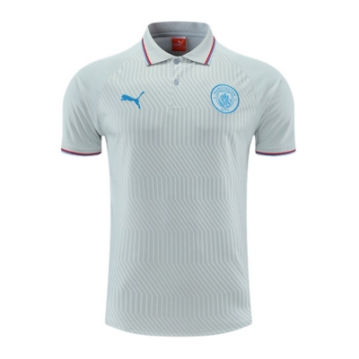 Camiseta Polo del Manchester City 2022-23 Gris