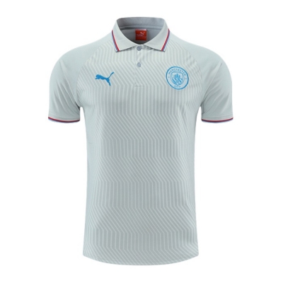 Camiseta Polo del Manchester City 2022-23 Gris