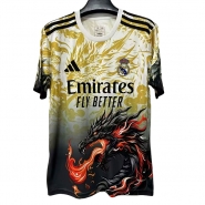 Camiseta Real Madrid Dragon 25-26 Tailandia Amarillo