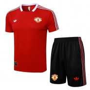 Chandal del Manchester United Manga Corta 25-26 Rojo - Pantalon Corto Chandal del Manchester United Manga Corta 25-26 Rojo - Pantalon Corto