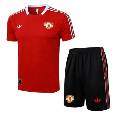 Chandal del Manchester United Manga Corta 25-26 Rojo - Pantalon Corto