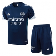 Chandal del Arsenal Manga Corta 25-26 Azul Gris - Pantalon Corto Chandal del Arsenal Manga Corta 25-26 Azul Gris - Pantalon Corto