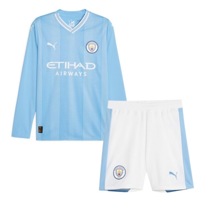Manga Larga 1ª Equipacion Camiseta Manchester City Nino 23-24