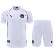 Chandal del Paris Saint-Germain Jordan Manga Corta 2022-23 Blanco - Pantalon Corto