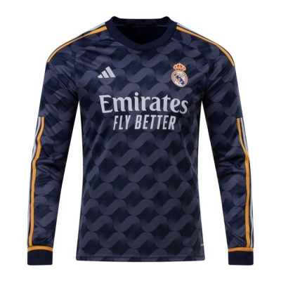 Manga Larga 2ª Equipacion Camiseta Real Madrid 23-24