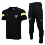 Chandal del Manchester City Manga Corta 2022-23 Negro Chandal del Manchester City Manga Corta 2022-23 Negro