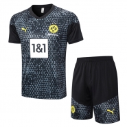Chandal del Borussia Dortmund Manga Corta 23-24 Negro - Pantalon Corto