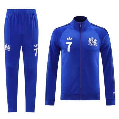 Chandal de Chaqueta del Manchester United 2024-2425 Azul